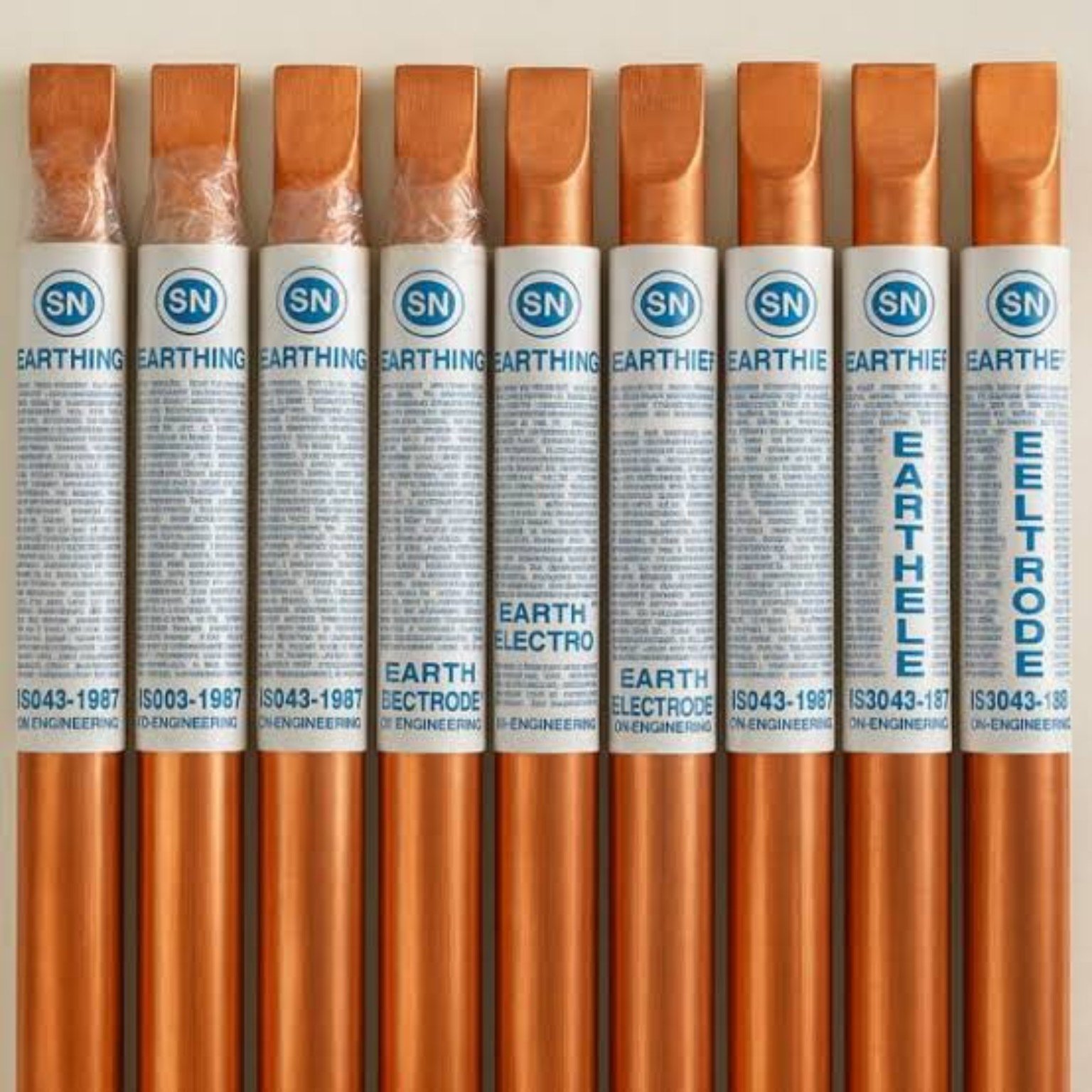 Copper finished electrode range